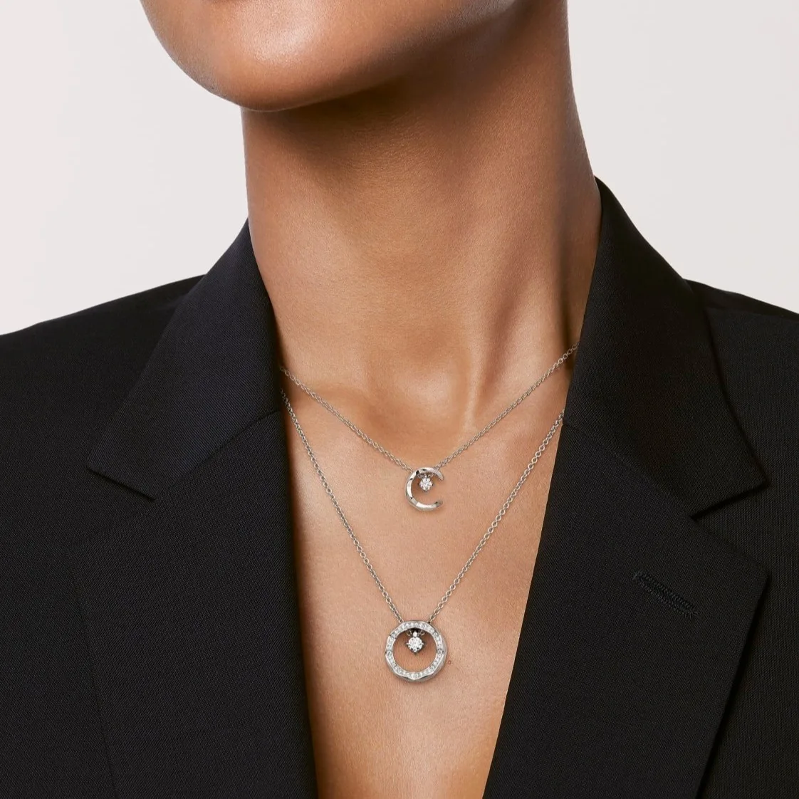 Chanel Coco Necklace Silver Hardware - Image 6