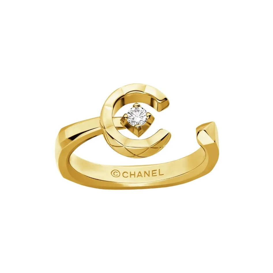 Alternative view of Chanel Coco Ring Gold Hardware