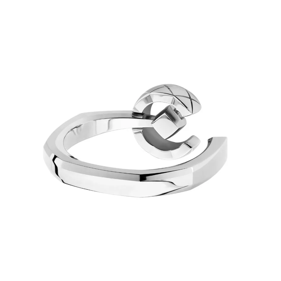 Chanel Coco Ring Silver Hardware - Image 4