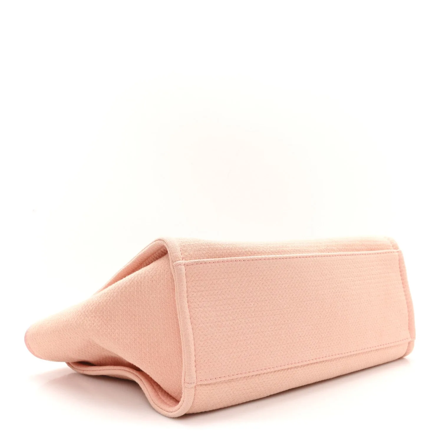 Chanel Deauville Small Tote Bag / Coral Pink Gold Hardware - Image 6
