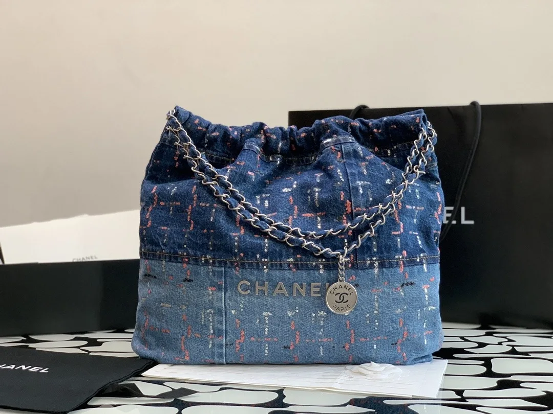 Alternative view of Chanel Demin Medium Bag Blue /