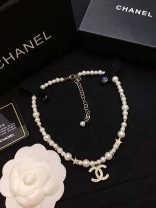 Chanel Diamond Double C Pentagram Necklace Gold - Image 8