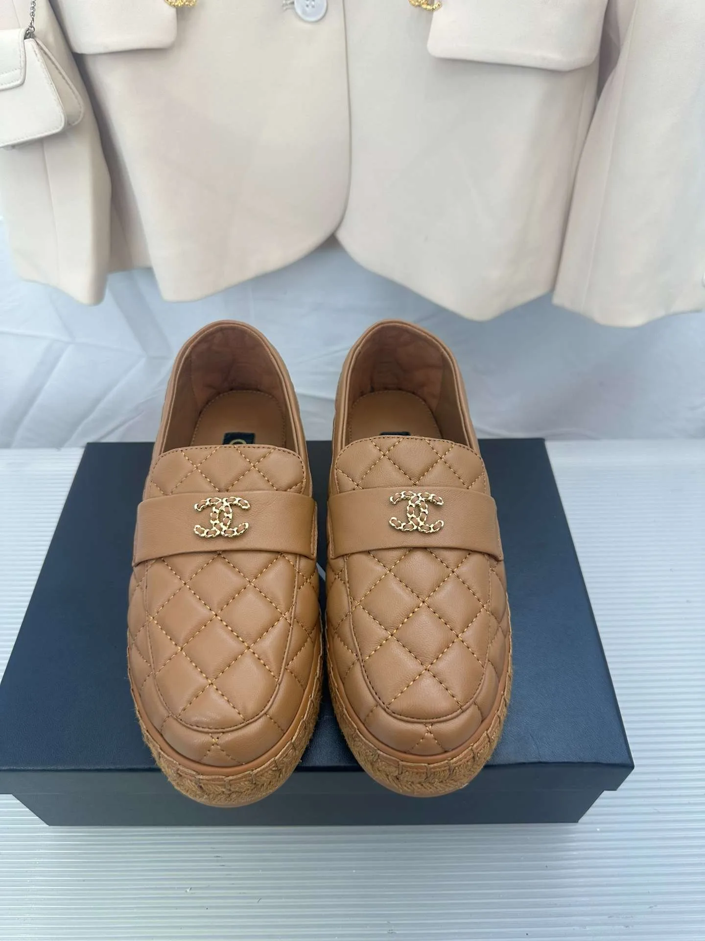 Chanel Double C Buckle Fisherman Loafers Brown - Image 5