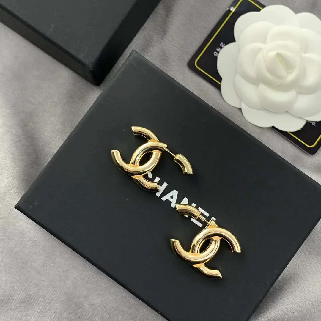 Chanel Double C Earrings Gold - Image 6