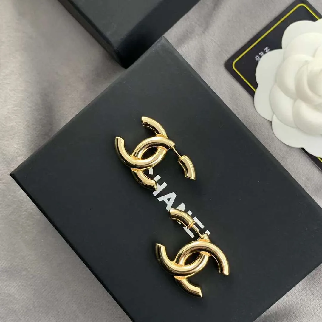 Chanel Double C Earrings Gold - Image 5