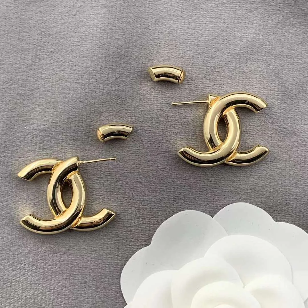 Chanel Double C Earrings Gold - Image 3
