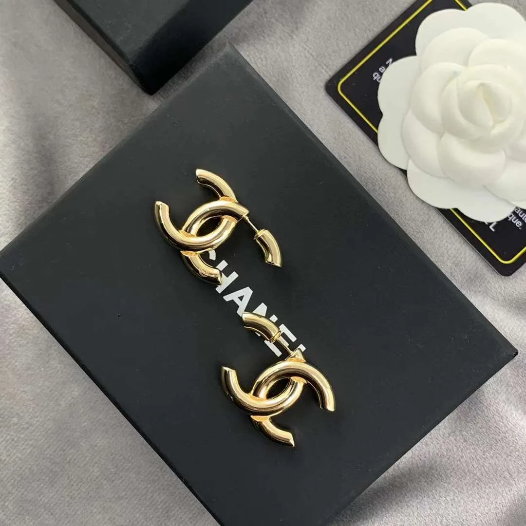 Chanel Double C Earrings Gold - Image 4