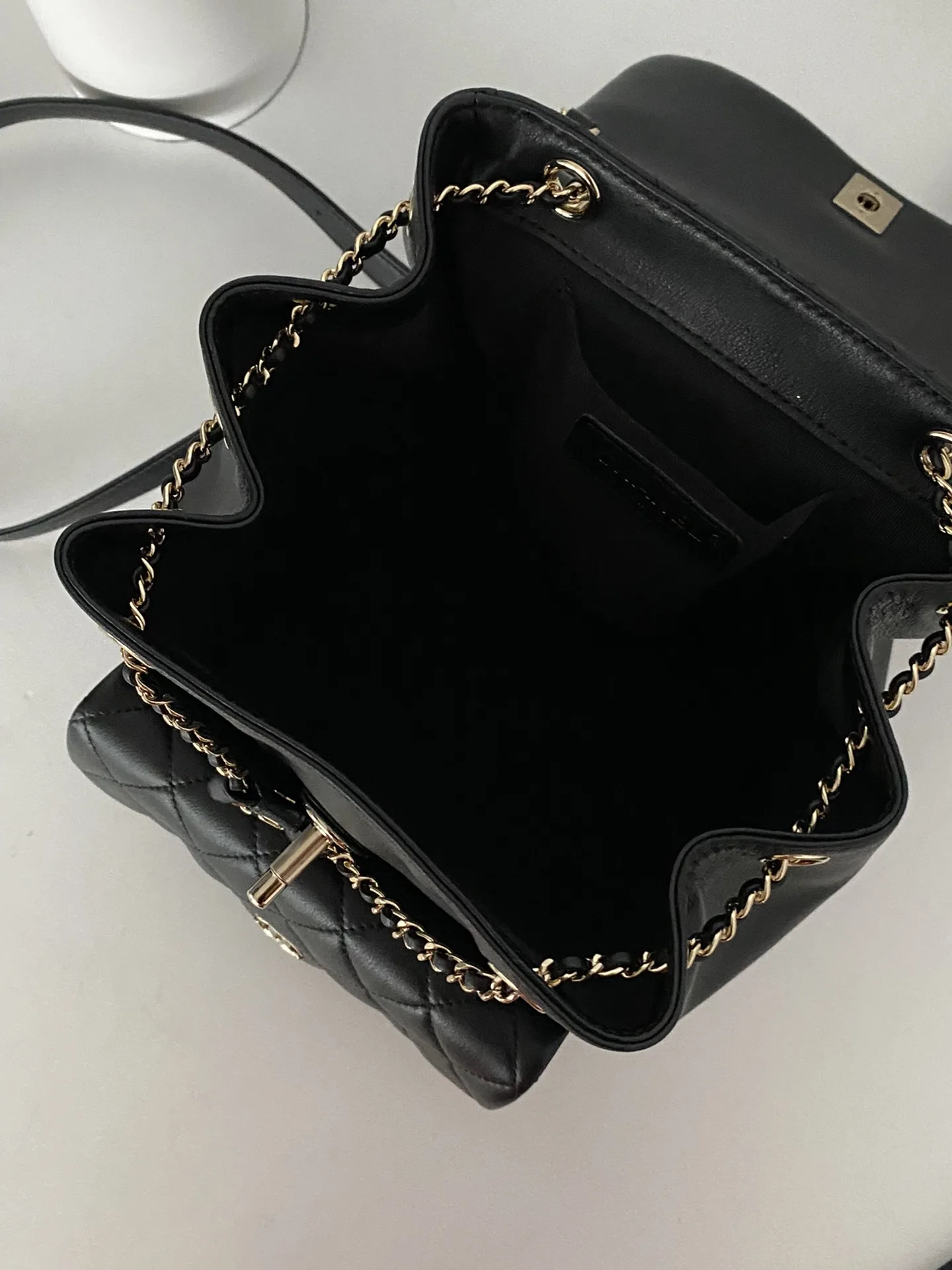 Chanel Duma Backpack / Black Gold Hardware - Image 3
