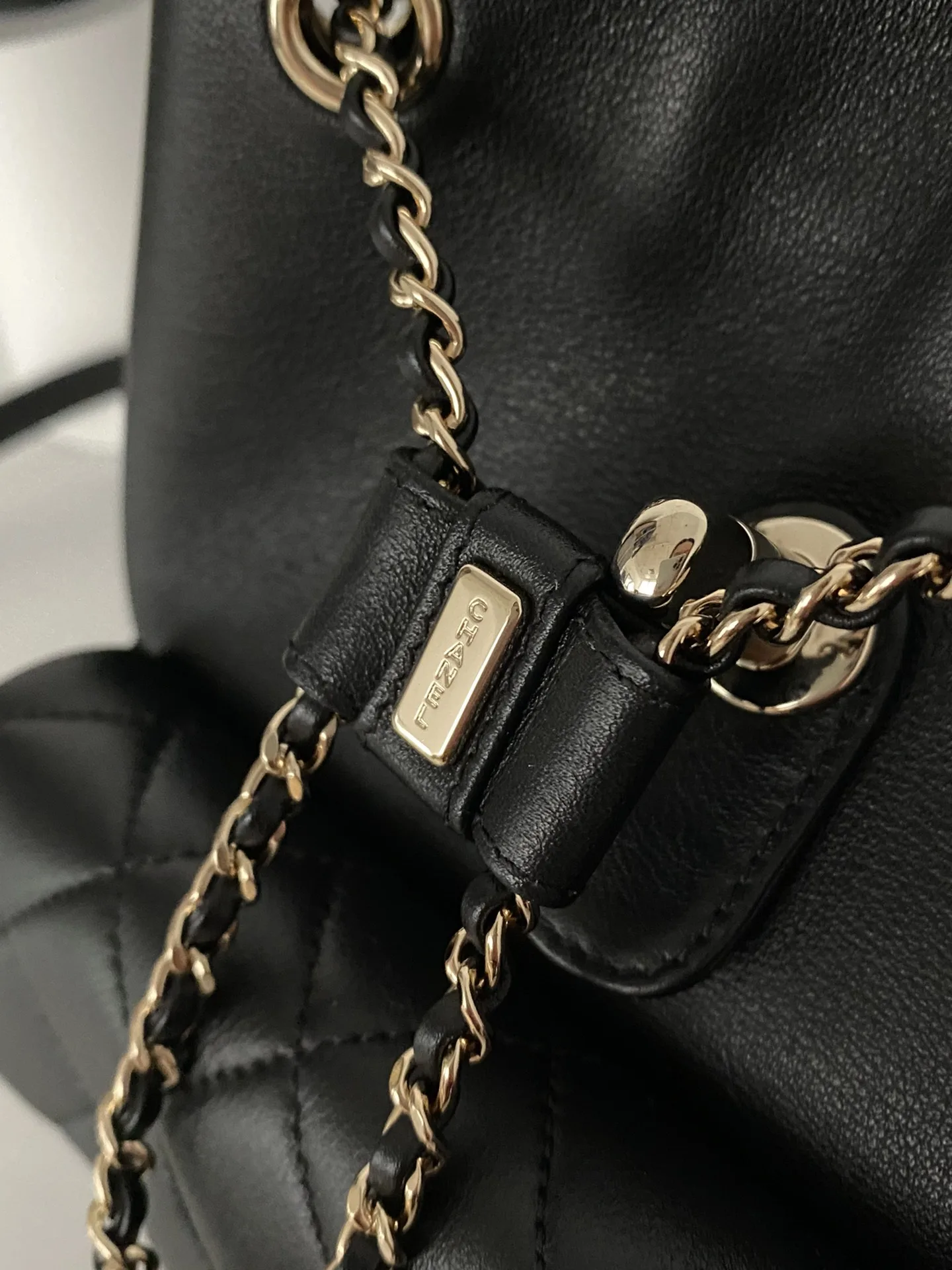 Chanel Duma Backpack / Black Gold Hardware - Image 7