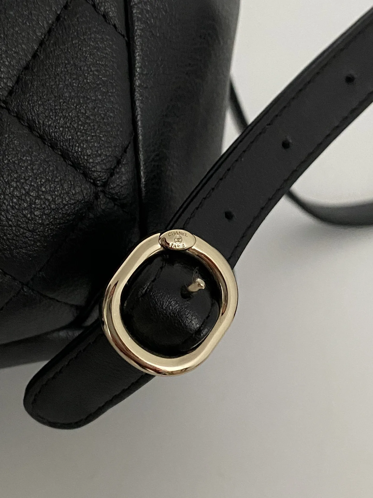 Chanel Duma Backpack / Black Gold Hardware - Image 9