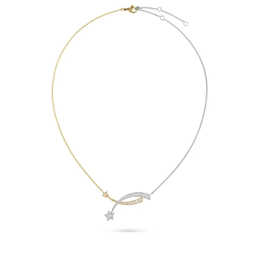 Chanel Etoile Filante Necklace Silver/ Gold Hardware - Image 5