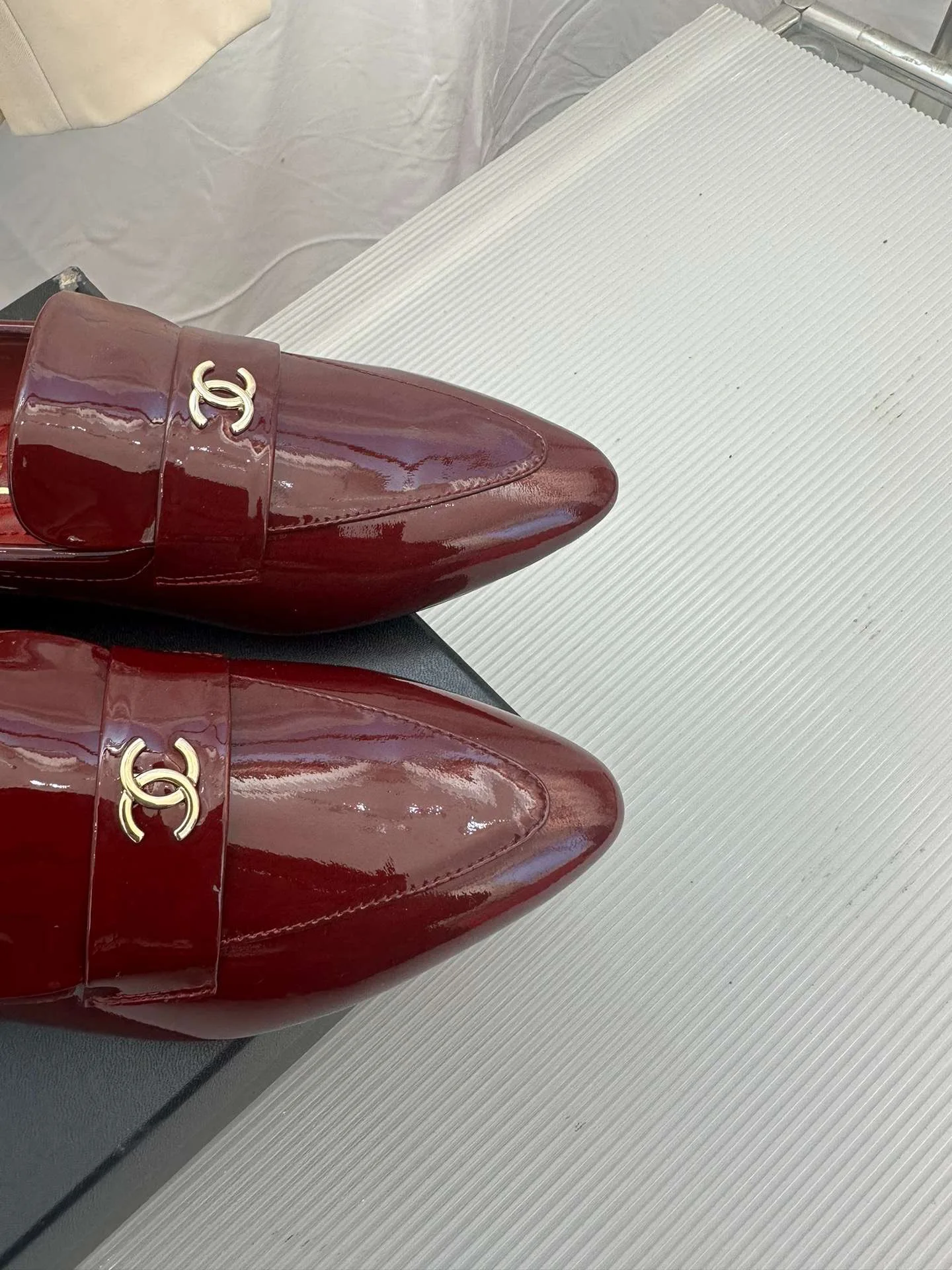 Chanel Goddess Loafers Burgundy - Image 5