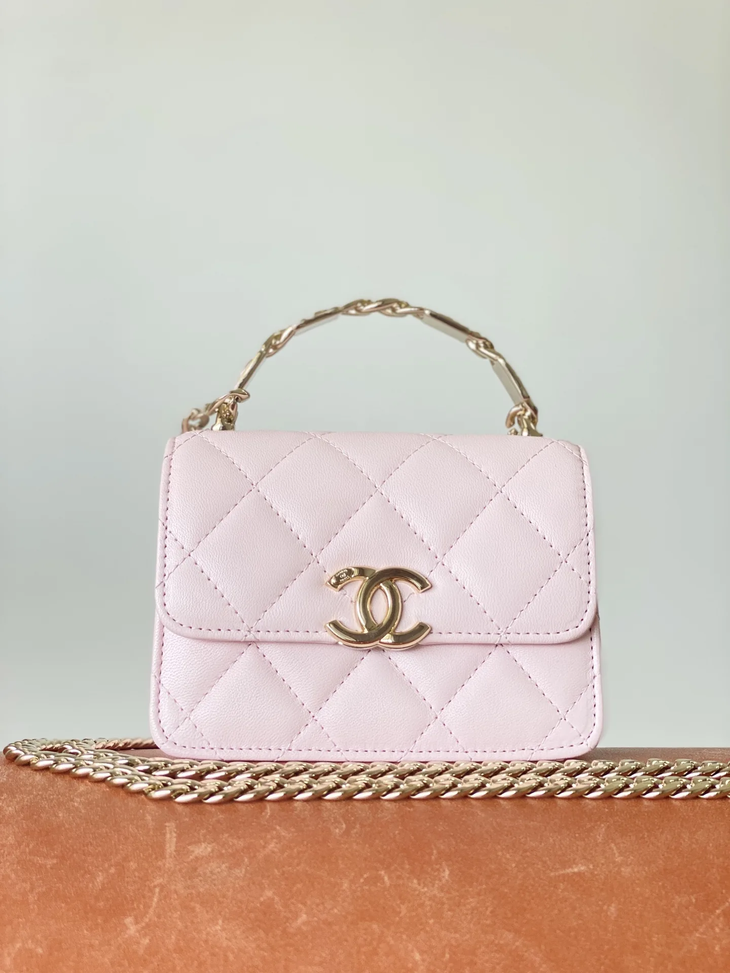 Chanel HAAS Mini Bag Pink 3,/9 - Image 9
