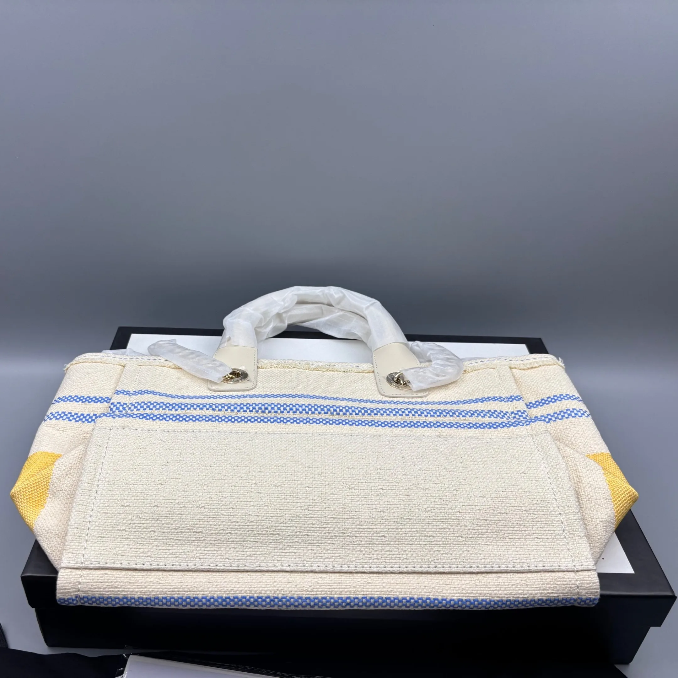 Chanel Deauville Large Tote Bag / Sand Gold Hardware - Image 3