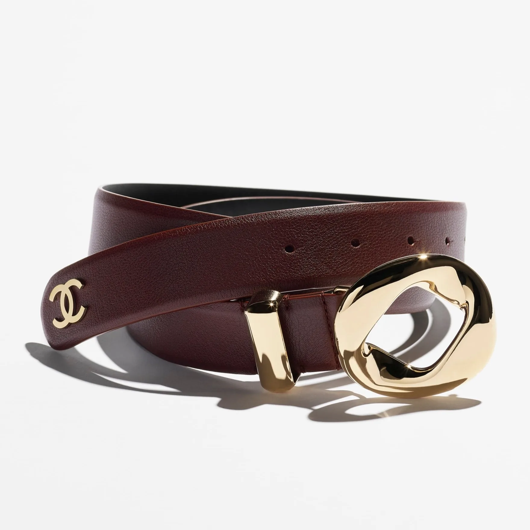 Alternative view of Chanel Leather Belt Burgundy