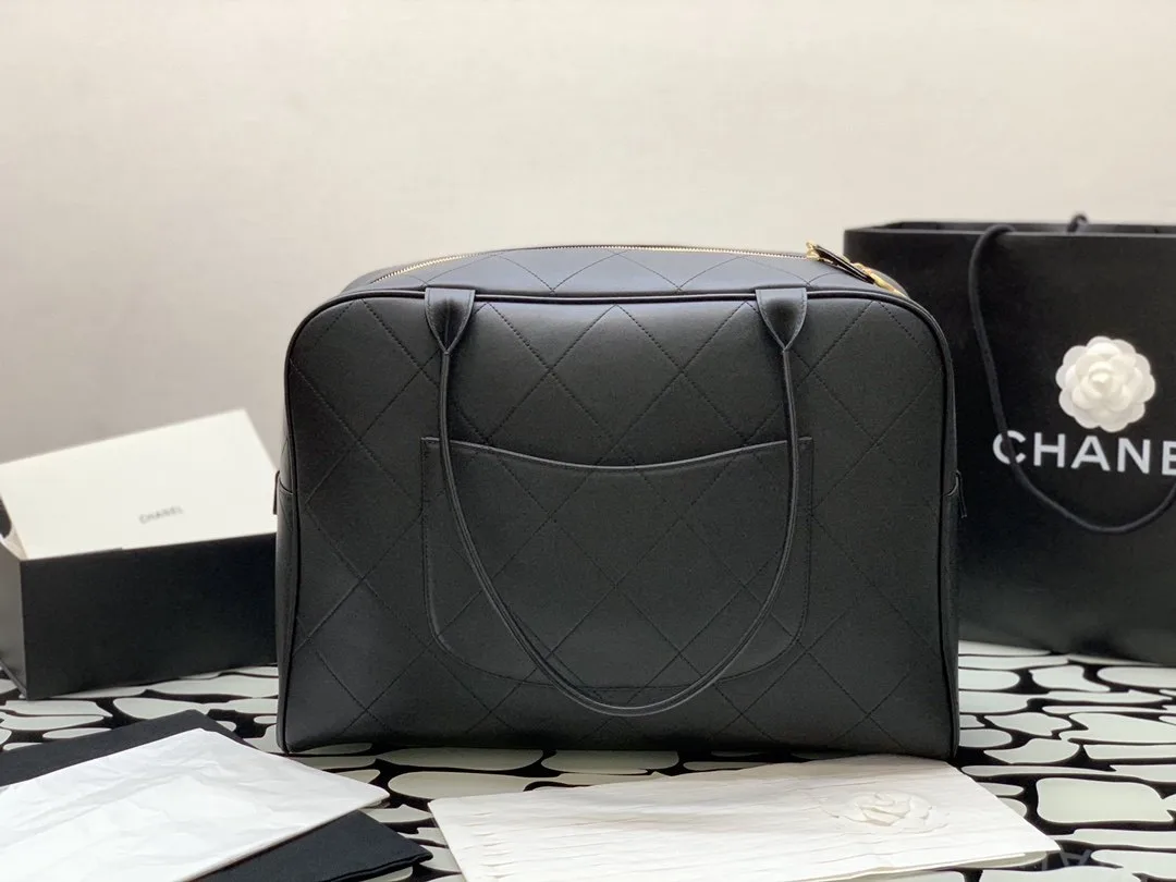 Alternative view of Chanel Maxi Bowling Bag Black /