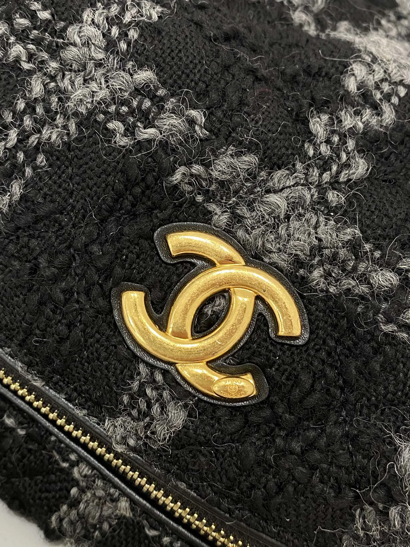 Chanel Maxi Hobo Bag / Black Gold Hardware - Image 3