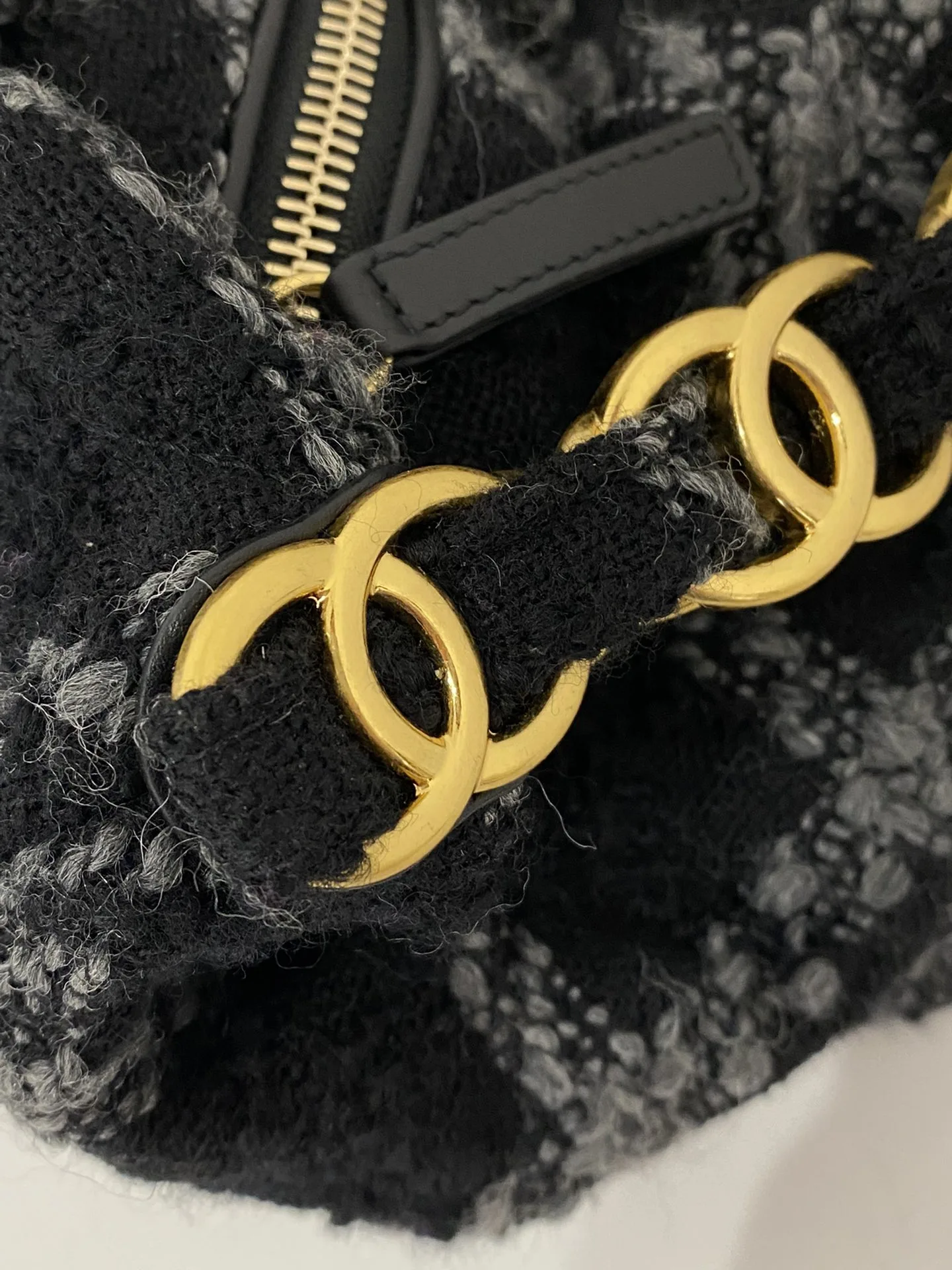 Alternative view of Chanel Maxi Hobo Bag / Black Gold Hardware