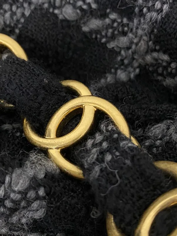 Chanel Maxi Hobo Bag / Black Gold Hardware - Image 6