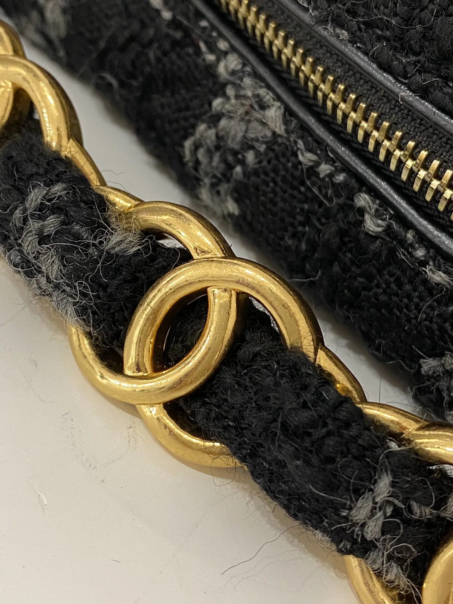 Chanel Maxi Hobo Bag / Black Gold Hardware - Image 7