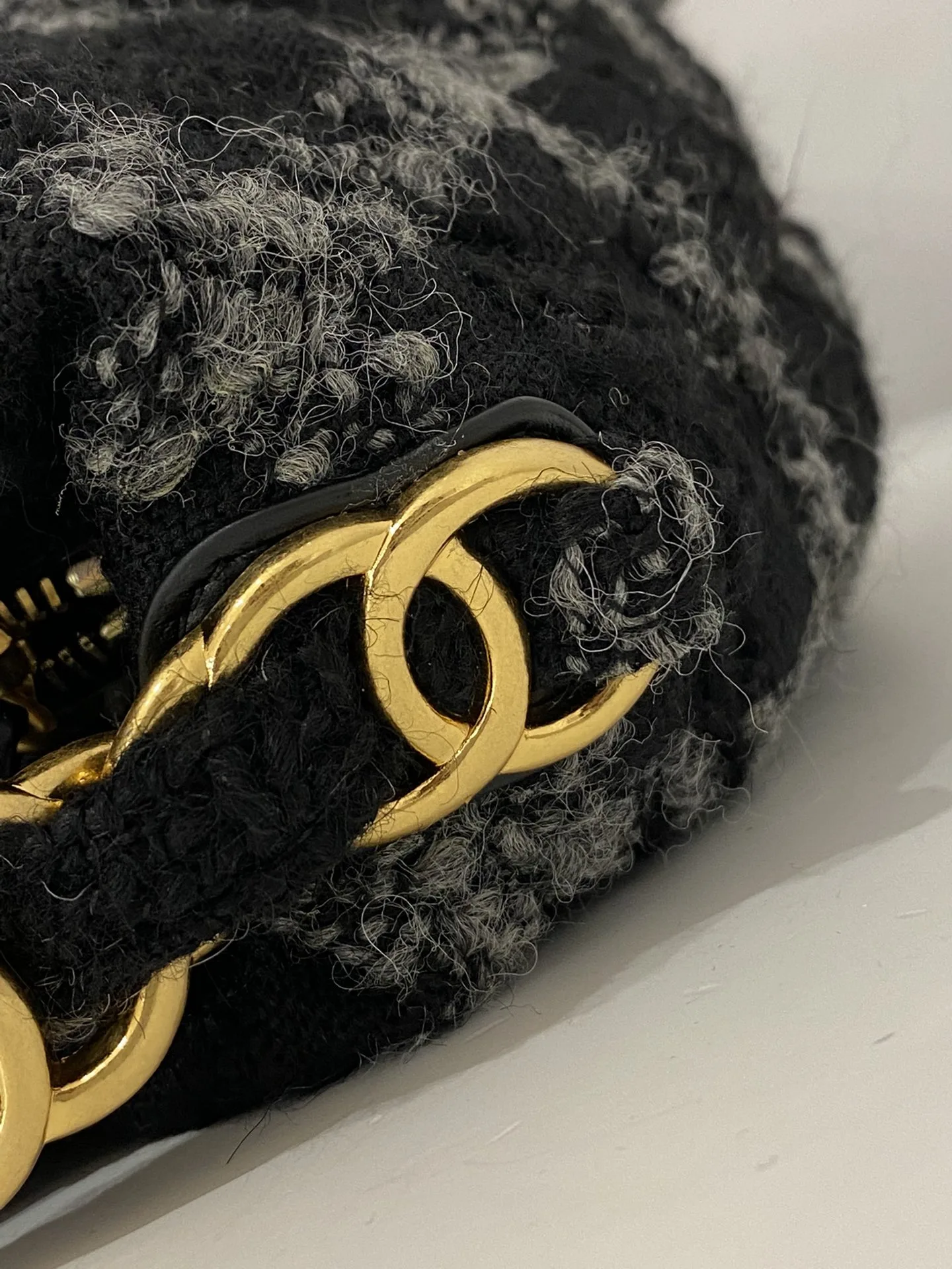 Chanel Maxi Hobo Bag / Black Gold Hardware - Image 6