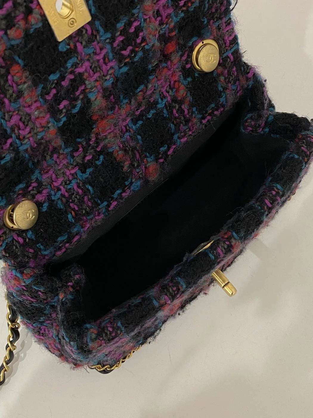 Chanel Mini Flap Bag Purple / - Image 8