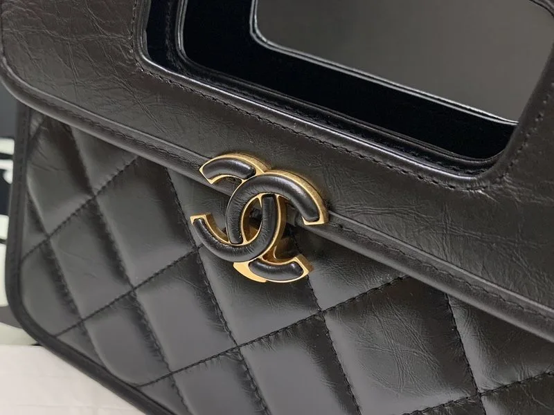 Chanel Mini Top Handle Bag Black / - Image 8