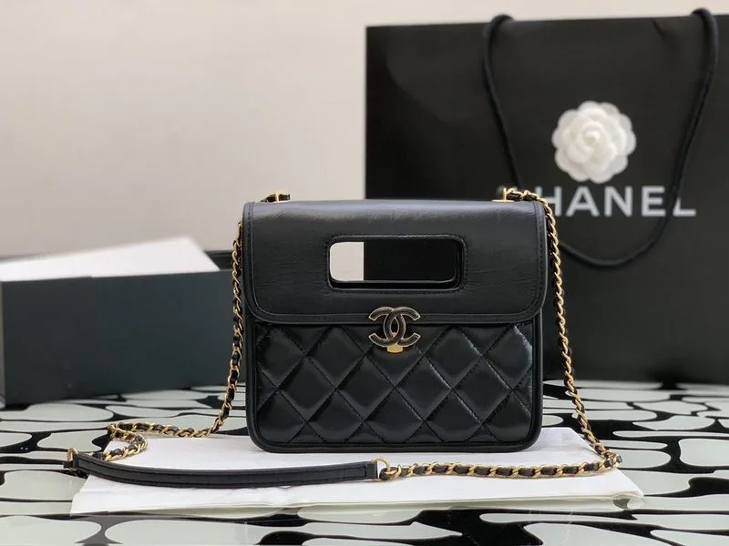 Chanel Mini Top Handle Bag Black / - Image 6