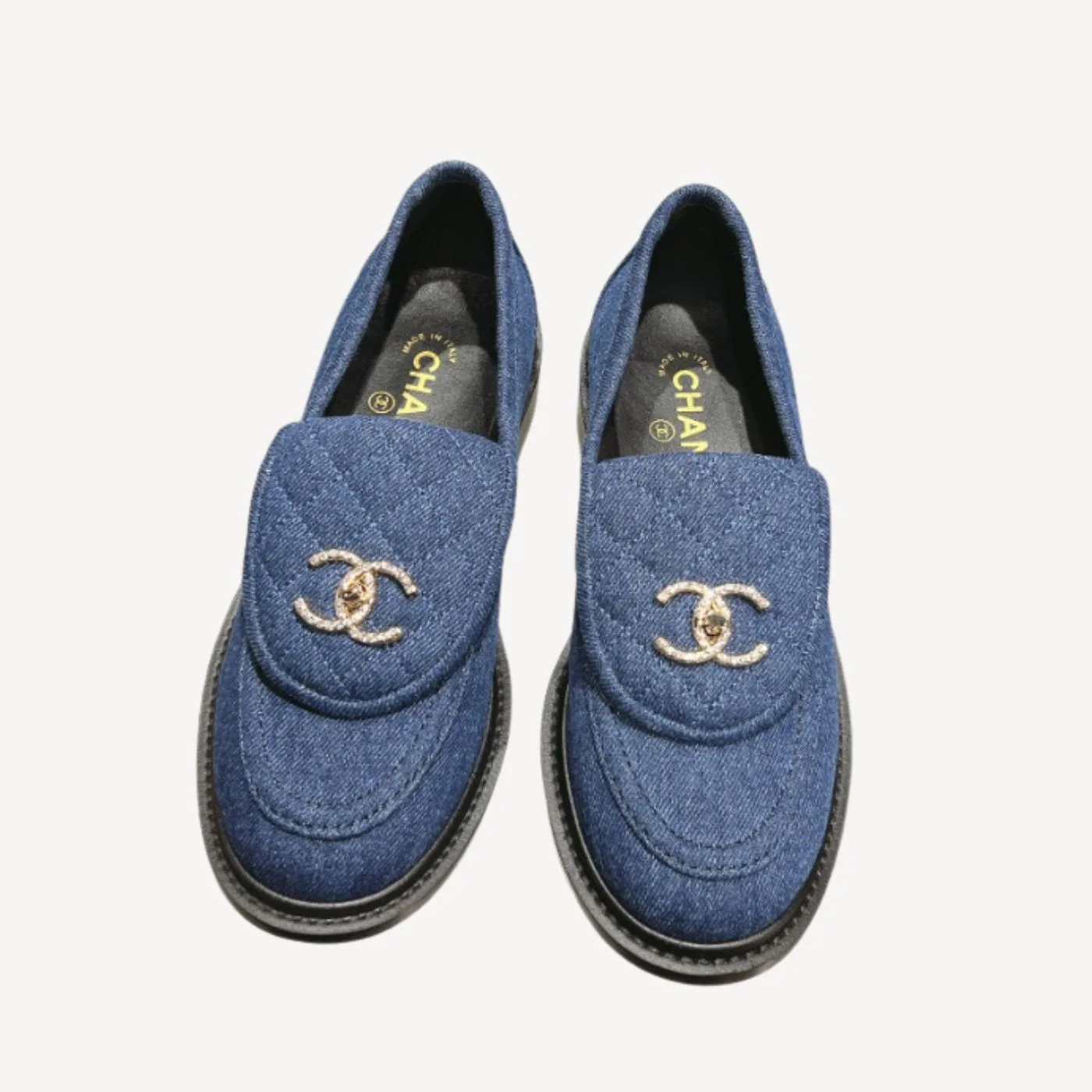 Chanel Moccasins Navy