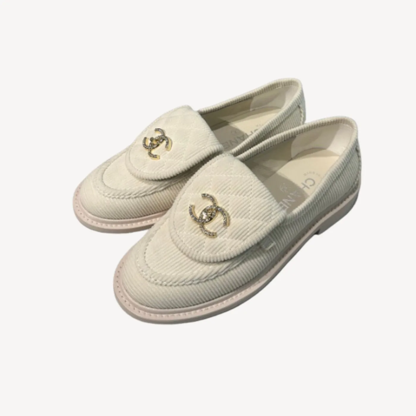 Chanel Moccasins Cream