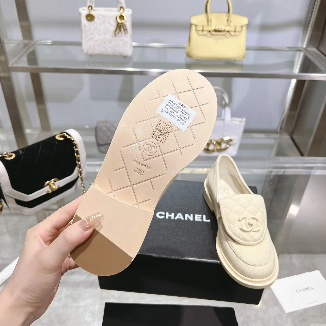 Chanel Moccasins White - Image 5