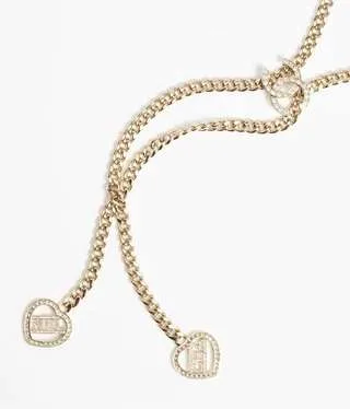 Chanel Pearl Heart Necklace Gold - Image 8