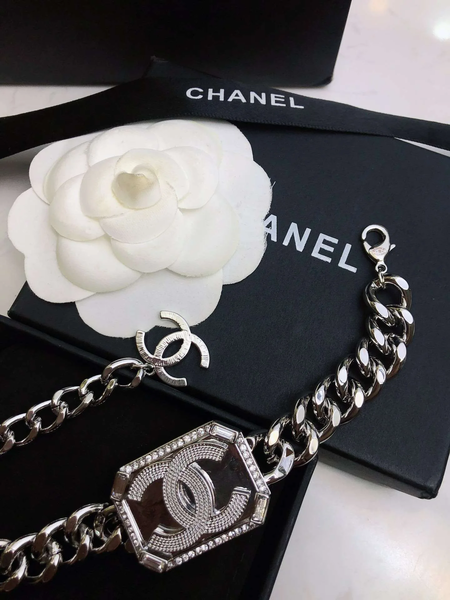 Alternative view of Chanel Perfume Bracelet Silver