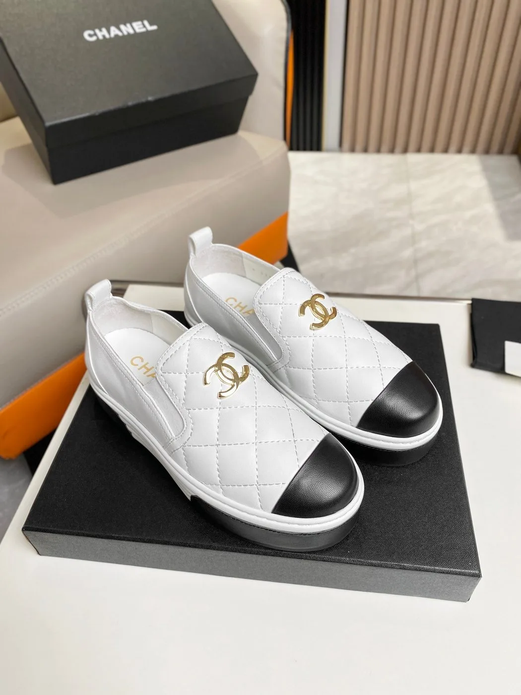 Alternative view of Chanel Platform Casual Plain White