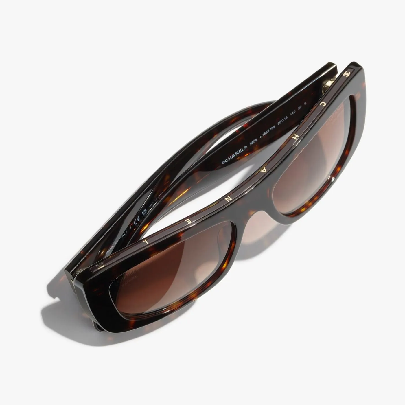 Chanel Rectangle Sunglasses Tortoise - Image 4