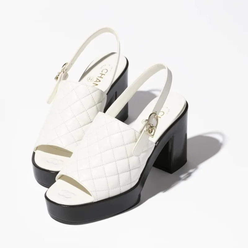 Chanel Sandals White