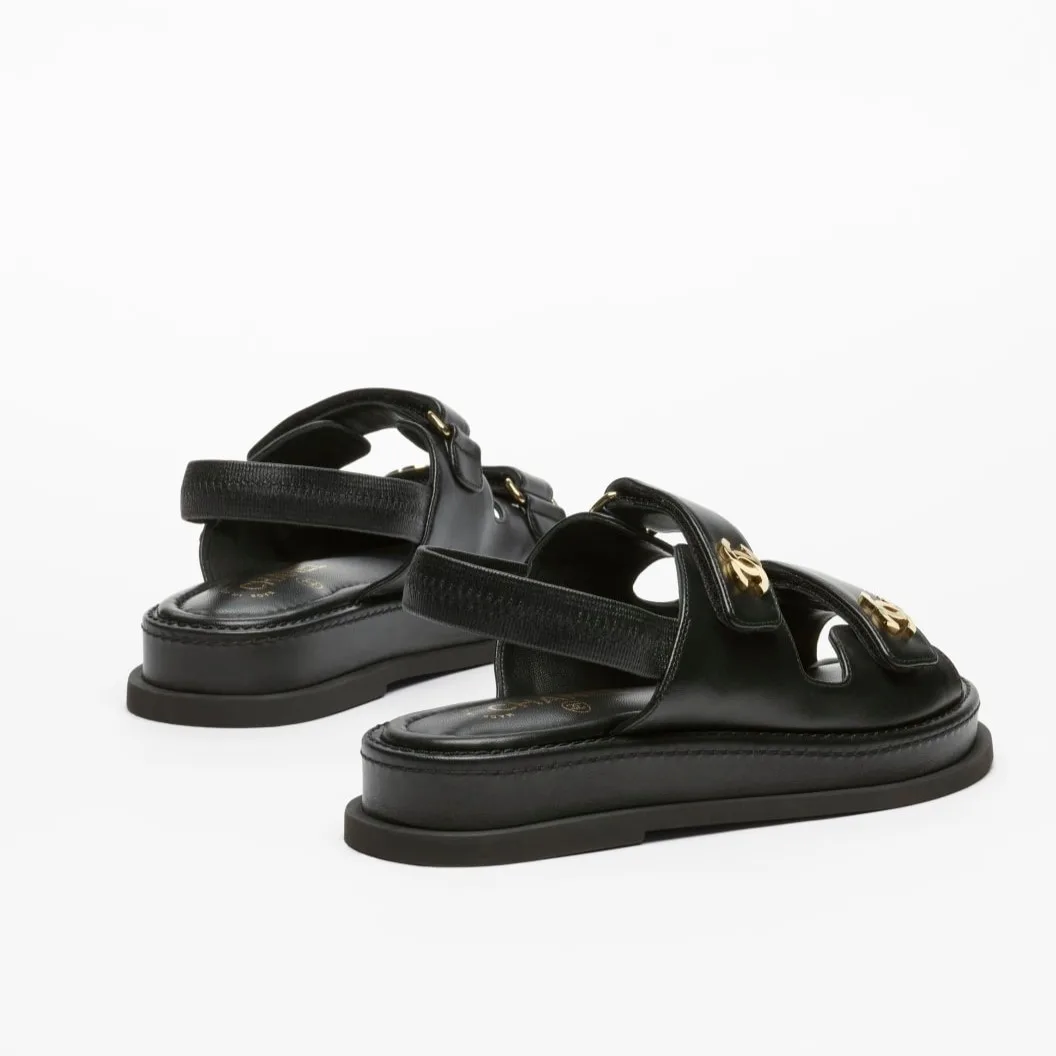 Chanel Sandals Black - Image 5