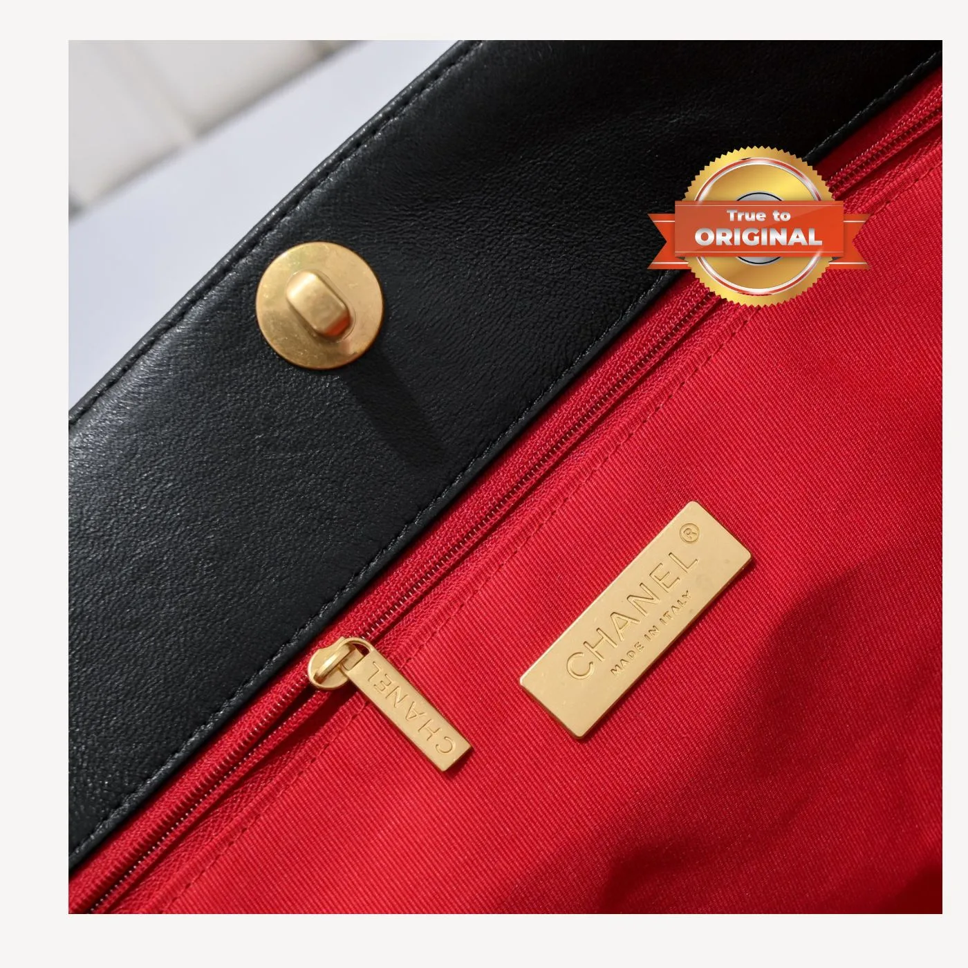 Chanel Shopping Tote Bag / Dark Red Gold Hardware - Image 7