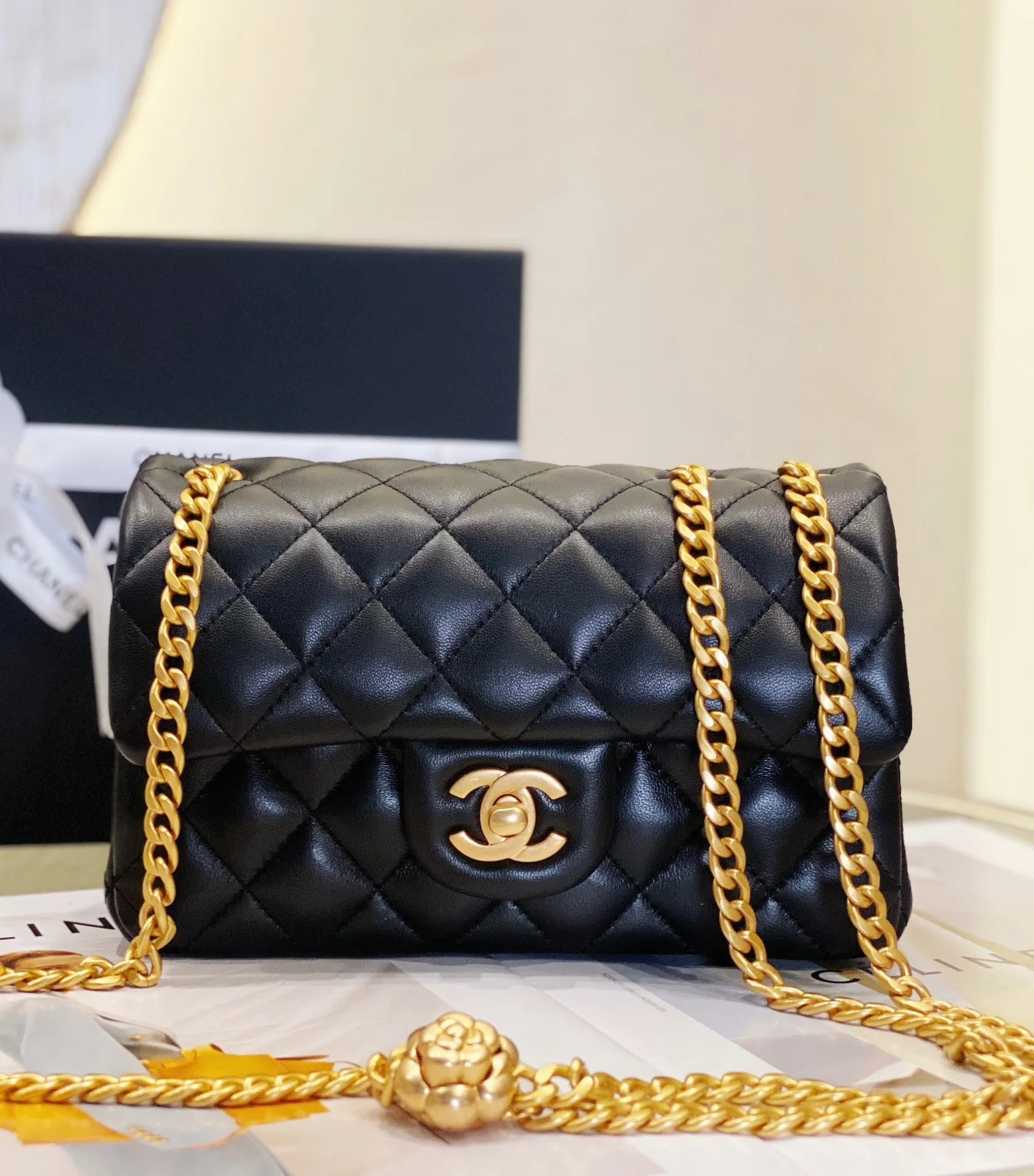 Alternative view of Chanel CC Flap Bag Small Crossbody / Black Gold Hardware