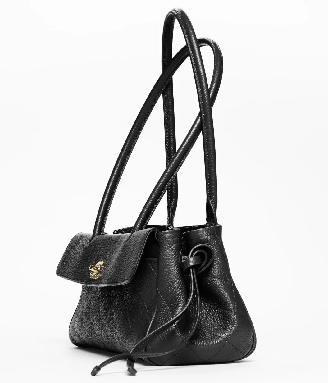 Chanel Small Shopping Shoulder Bag / Black Gold Hardware AS6288 - Image 5