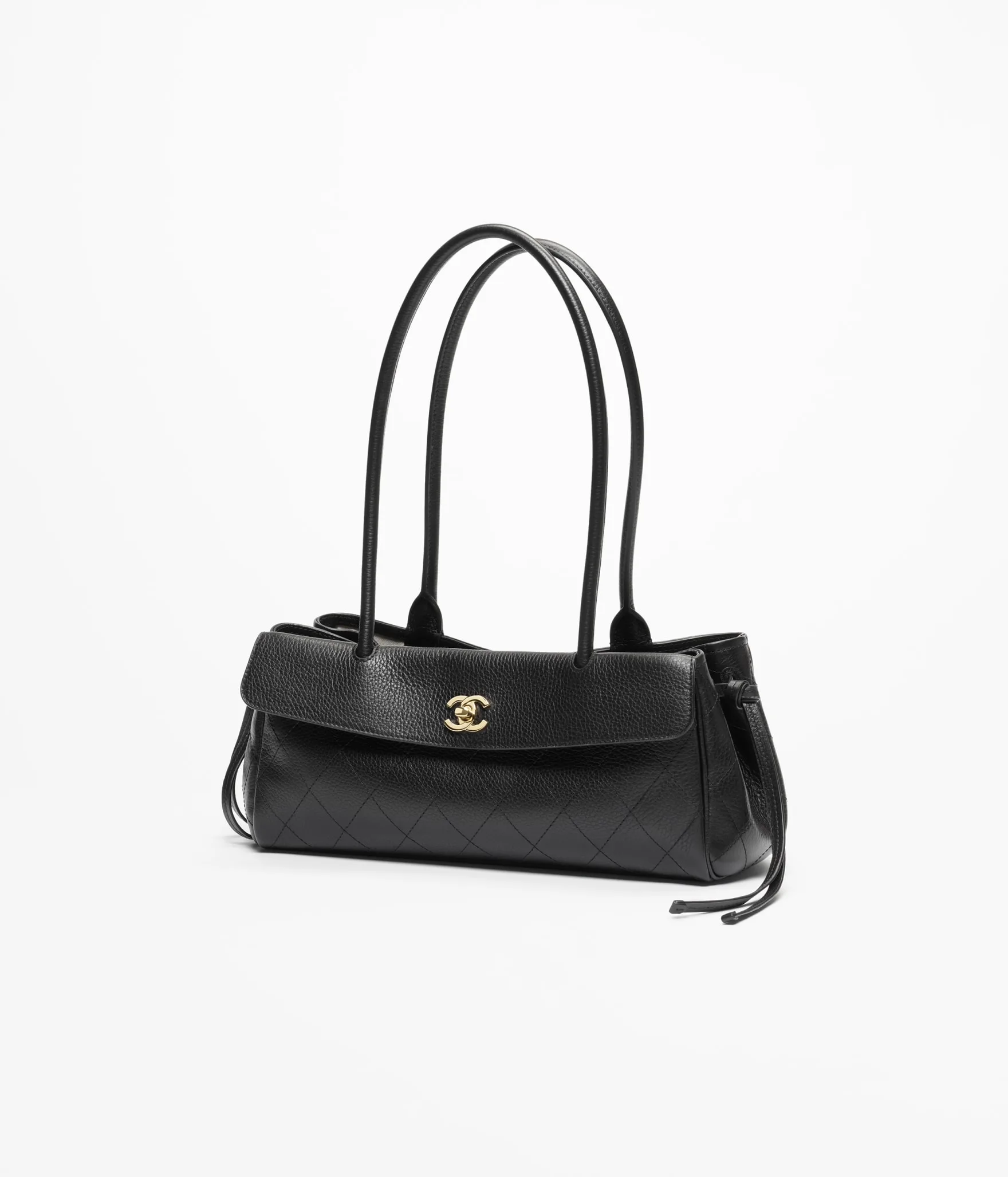 Chanel Small Shopping Shoulder Bag / Black Gold Hardware AS6288 - Image 3