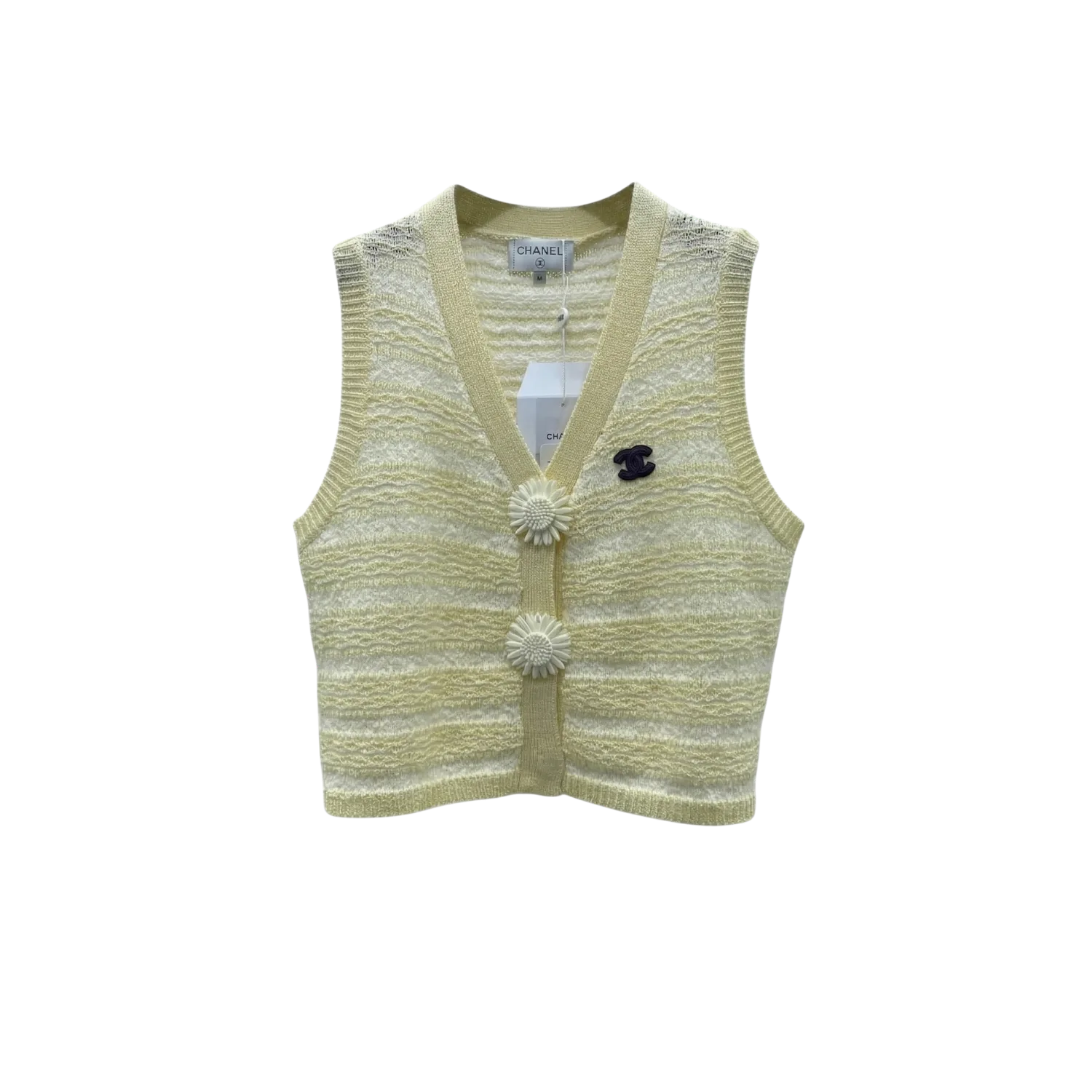 Chanel Striped Pointelle