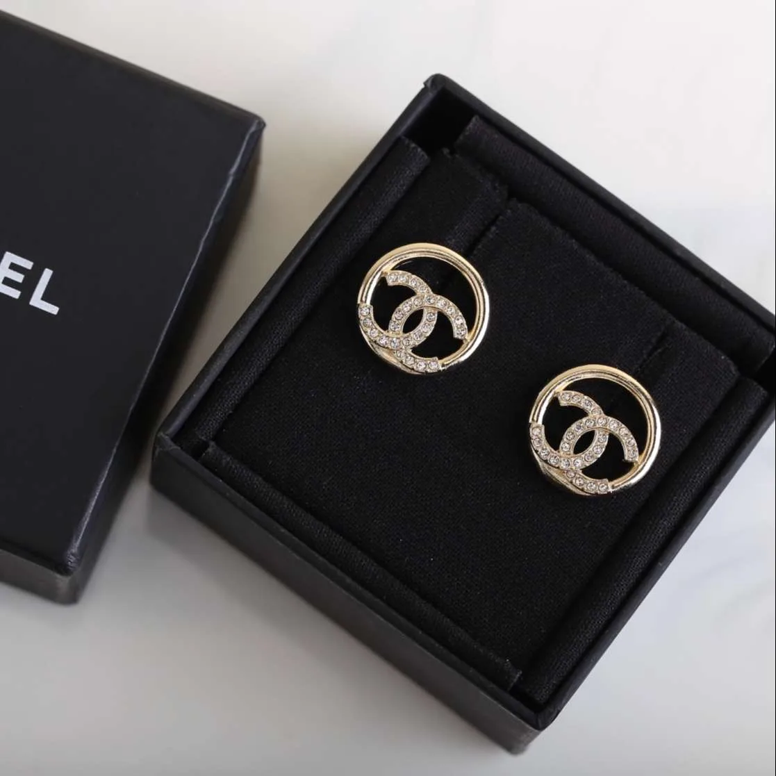Alternative view of Chanel Stud Earrings Gold