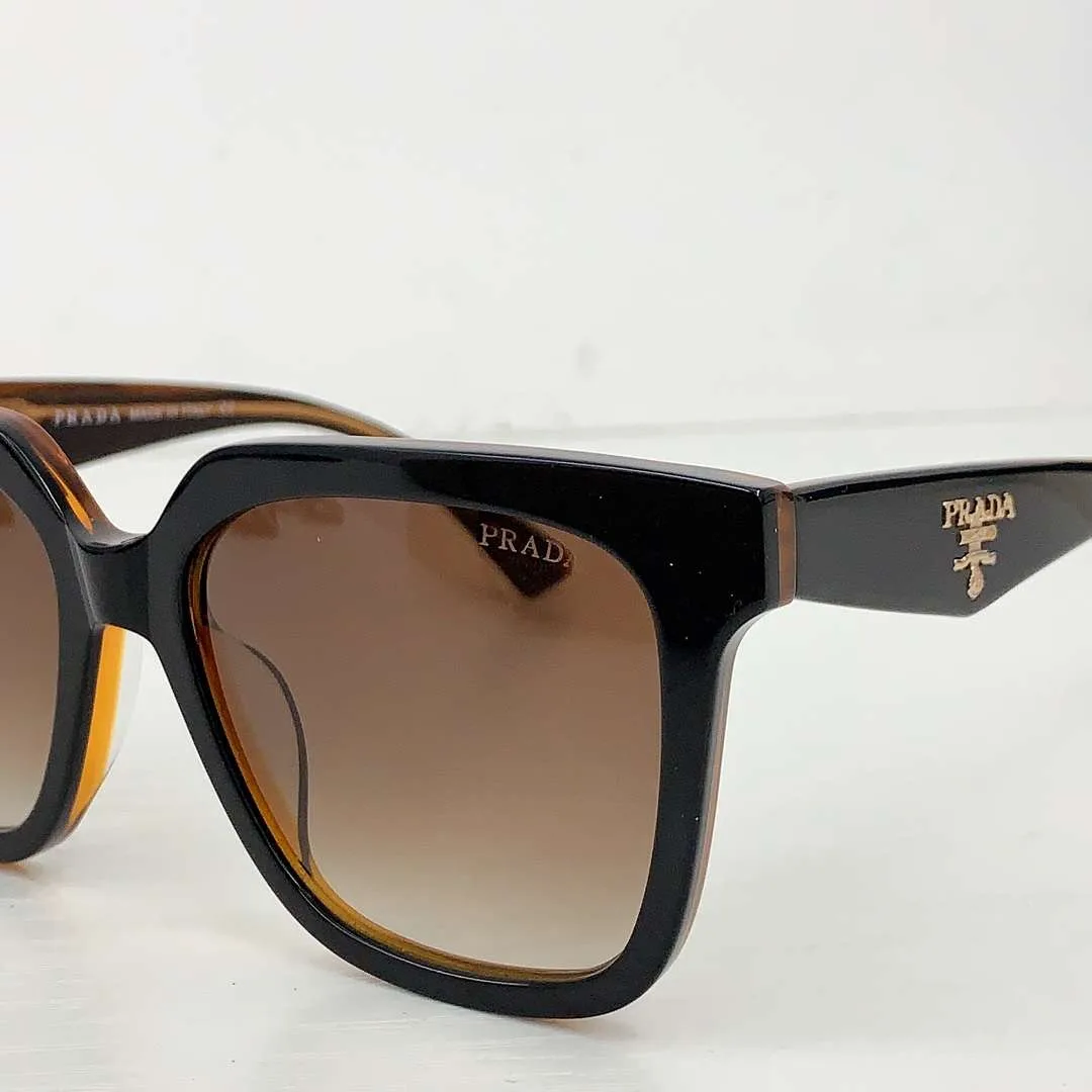 Prada Sunglasses Squares Gradient Brown - Image 3