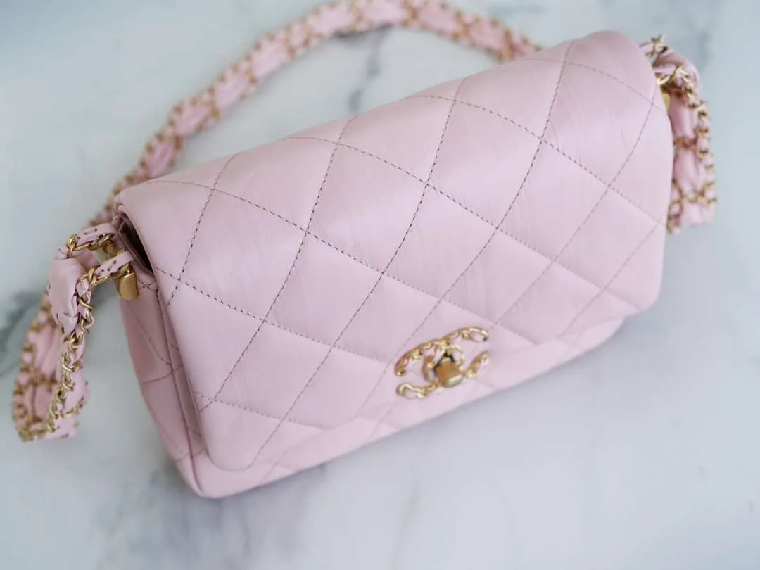 Chanel Wide Shoulder Bag Pink / - Image 5