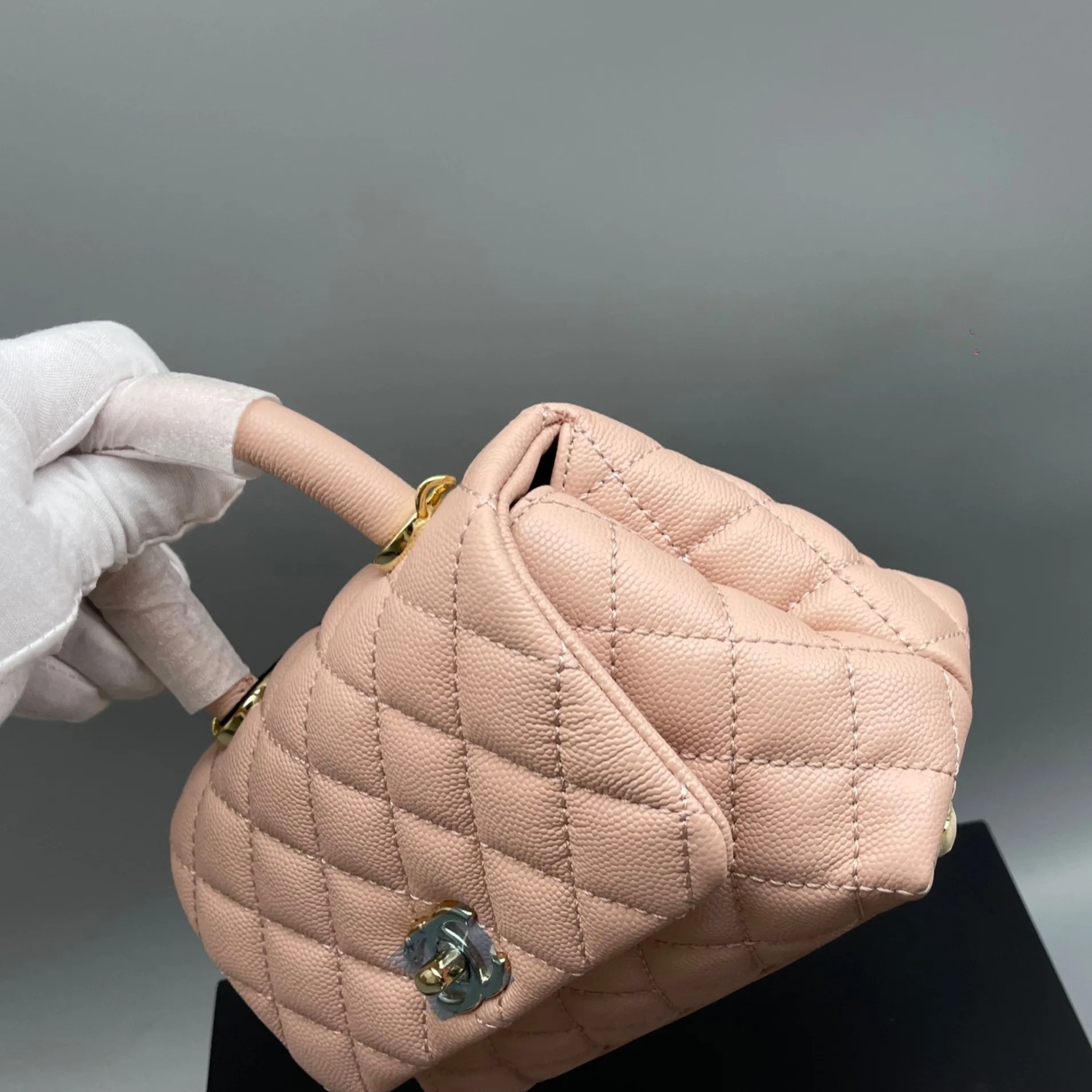 Chanel Coco Handle Mini Bag Pink 5,/ - Image 4