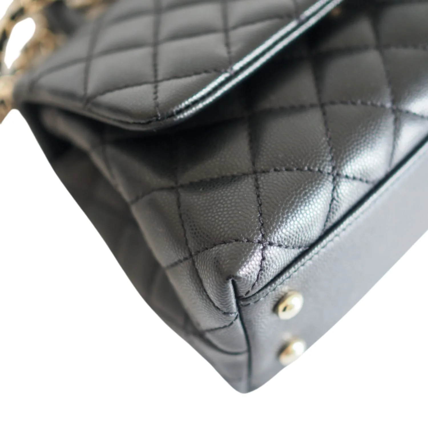 Chanel Coco With Top Handle Bag Black / - Image 8
