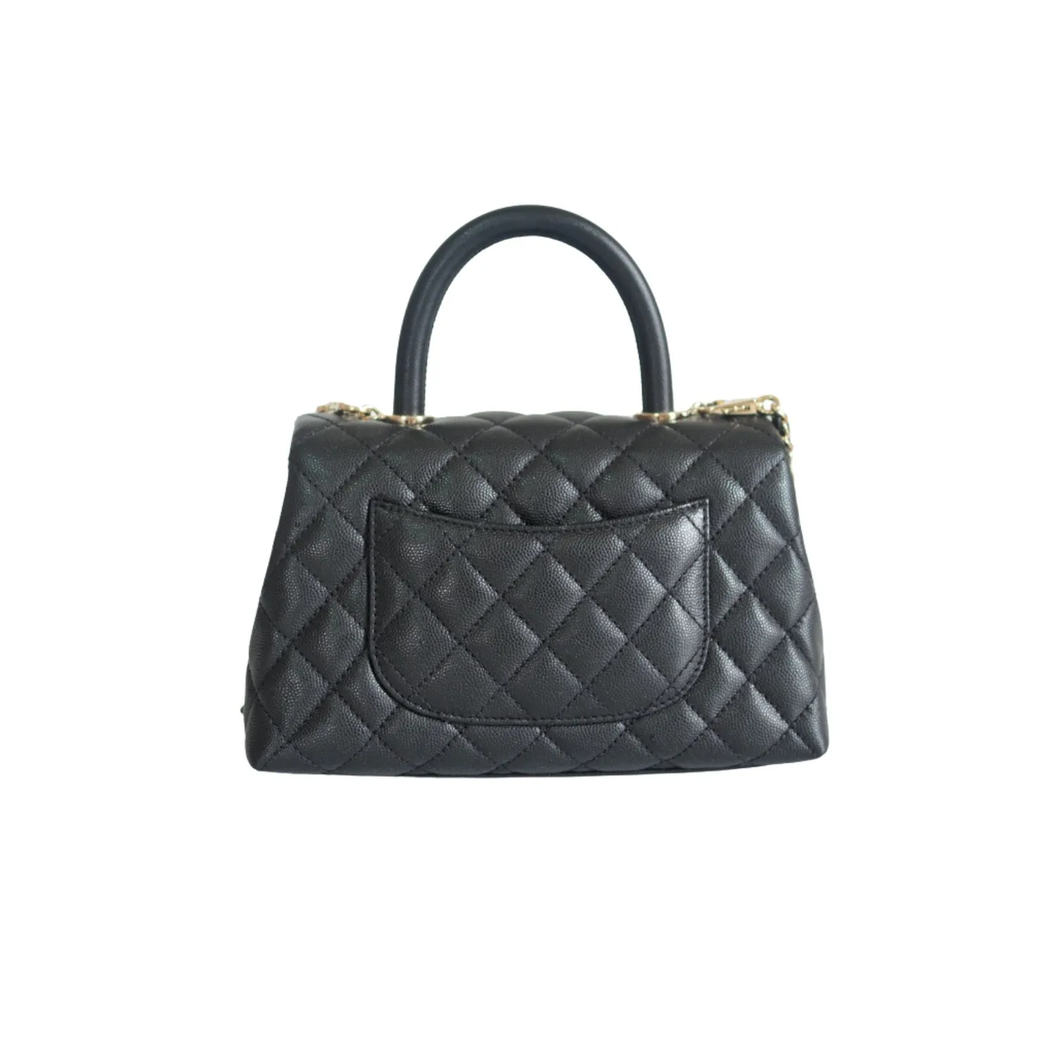 Chanel Coco With Top Handle Bag Black / - Image 4