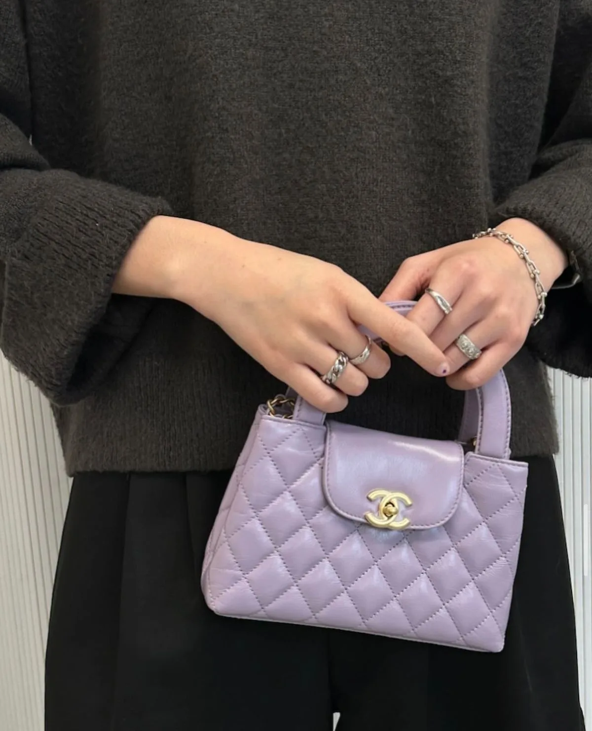 Alternative view of Chanel Kelly Bag Purple /