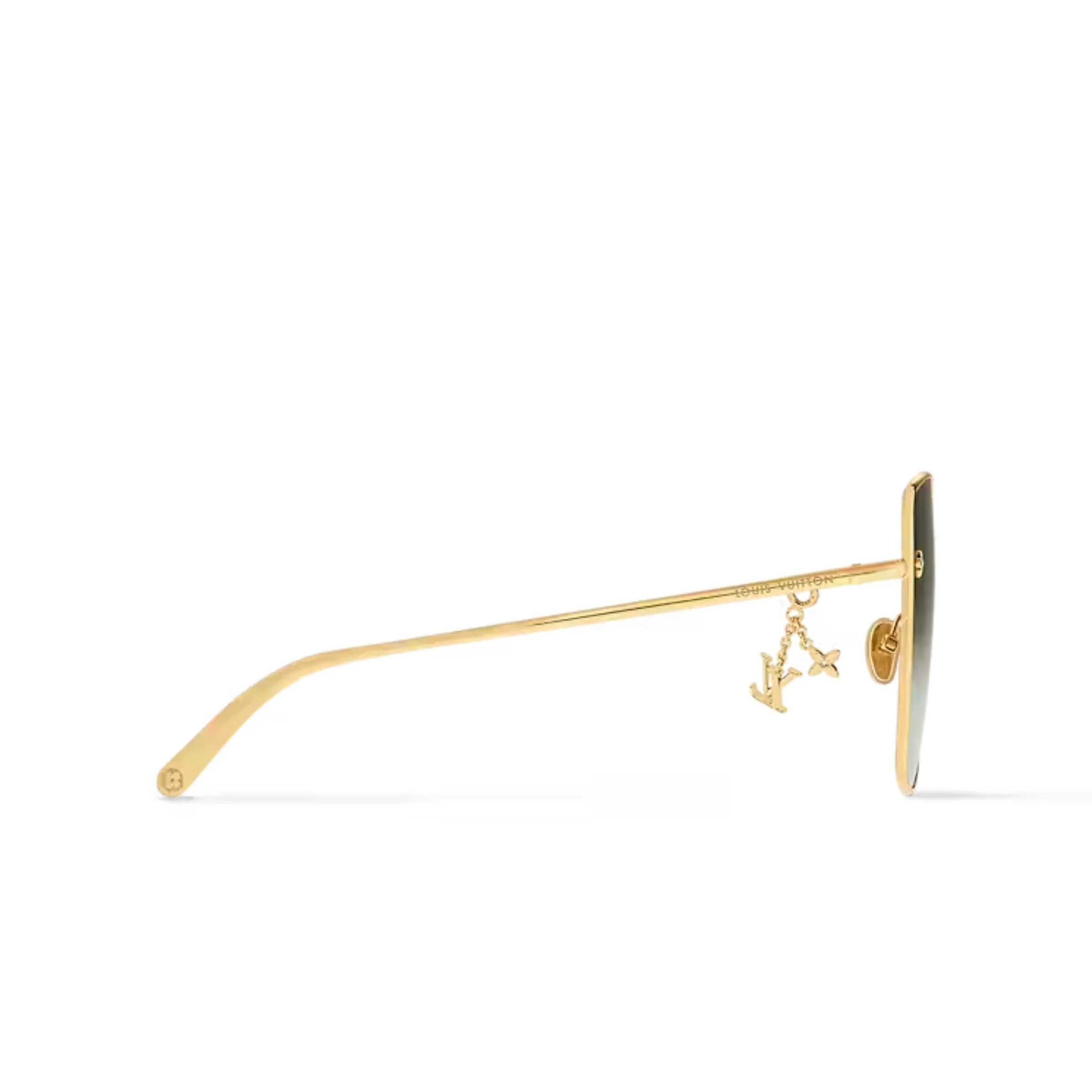 Louis Vuitton Charm Cat Eye Sunglasses Gold - Image 4